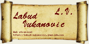 Labud Vukanović vizit kartica